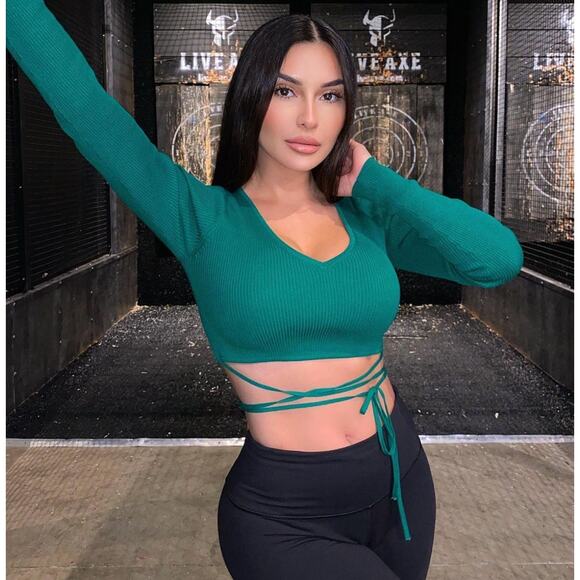 ZARA Knit Top with Ties NWT - Picture 2 of 16